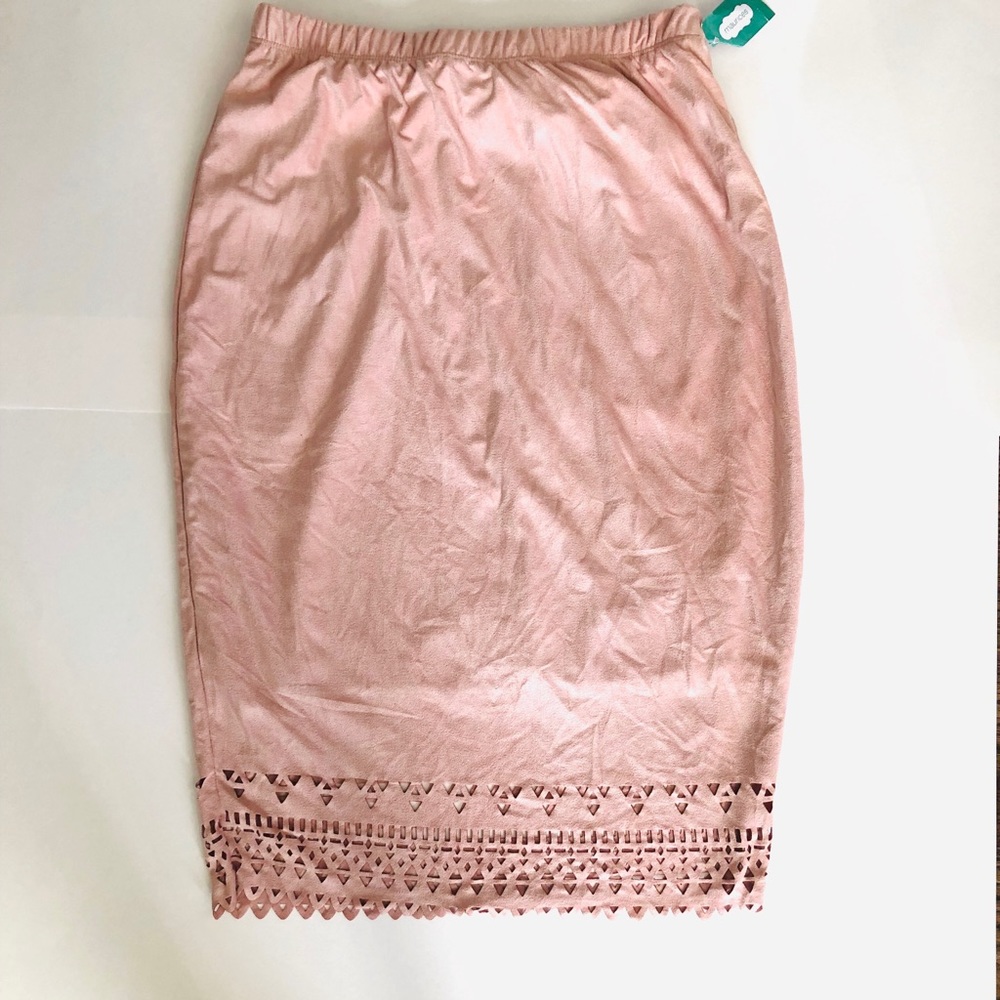 Maurice faux suede skirt